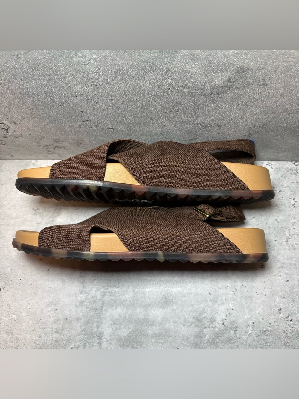 NEW Rothy's The Weekend Sandal Women's Size 8 Cinnamon Brown Sling Back Shoes - Picture 4 of 7